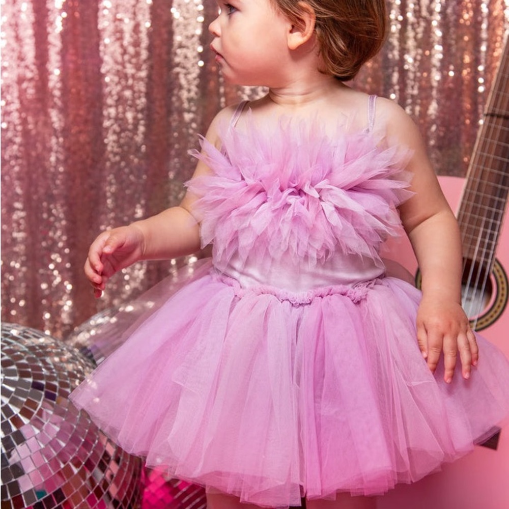 TUTU DU MONDE BEBE PASSION PETAL TUTU DRESS - PURPLE CHARM MIX